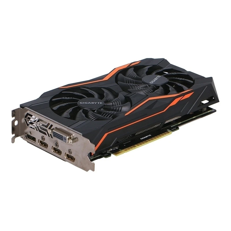 Видеокарта GIGABYTE GTX 1050Ti 4 Гб видеокарта GPU 128Bit GTX1050Ti G1 игровая для nVIDIA Geforce GTX1050 Hdmi VGA