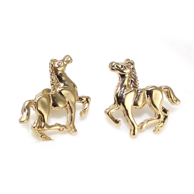 Fashion Horse Earrings Jewelry For Women Gold Silver Plated Fashion Horse Earrings Jewelry For Women Gold Silver Plated Earring Studs Cavalo Brincos Penntes In Stud From
