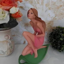 Привлекательная Статуэтка Nymph из смолы ручной работы, статуэтка Фея Белль, подарок и ремесло, украшение для домашнего декора и Дня Святого Валентина