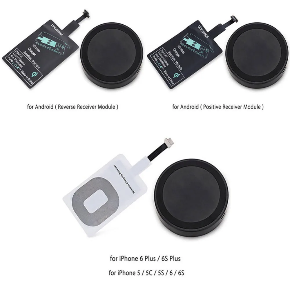 

Qi Wireless Charger Pad+Charging Receiver Adapter Module for iPhone Android