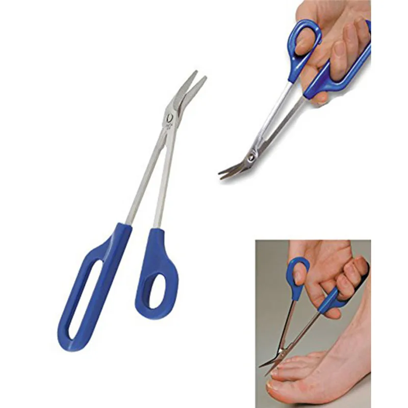 

Newest 1PC Scissors Long Handle Nail Clippers Toenail Toe Ergonomic Care Pedicure Cutter Nail Tool
