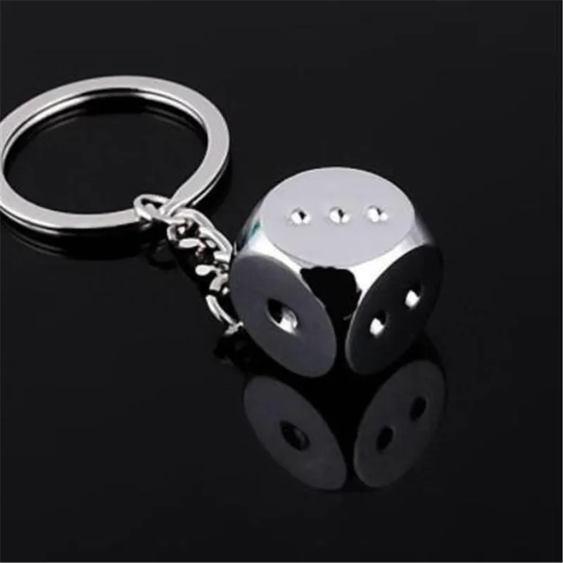 

WKOUD New Creative Key Chain Metal Personality Dice Poker Soccer Brazil Slippers Model Alloy Keychain For Car Key Ring