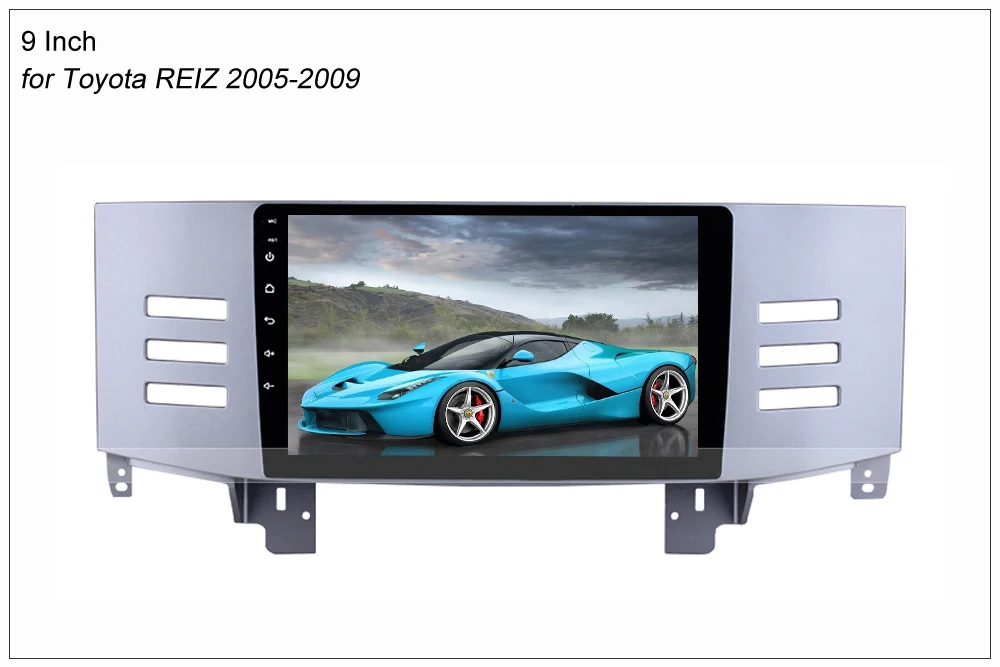 Clearance SINOSMART 2.5D IPS 1G/2G/4G Optional  Android 8.1 2Din Car Radio  GPS Navigation Player for Toyota Old REIZ Mark 2005-2009 1