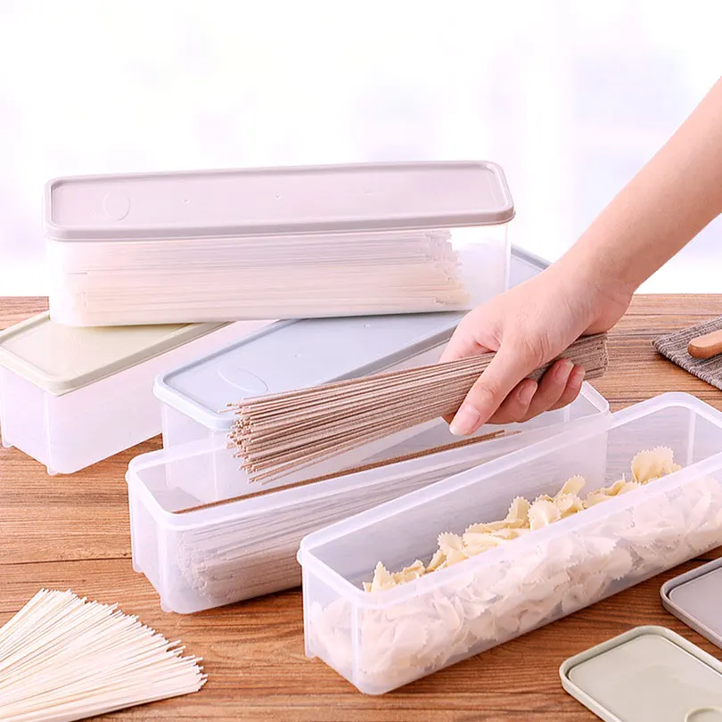 

Food Container Plastic Sealed Crisper Noodle Storage Box Kitchen Organizer Accessories EGL027