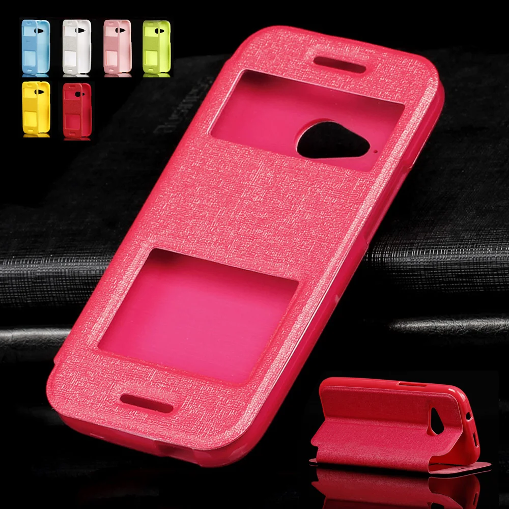

Pu Leather 4.7For HTC One Mini 2 Case For HTC One Mini 2 M8 Mini Cell Phone Flip Cover Case