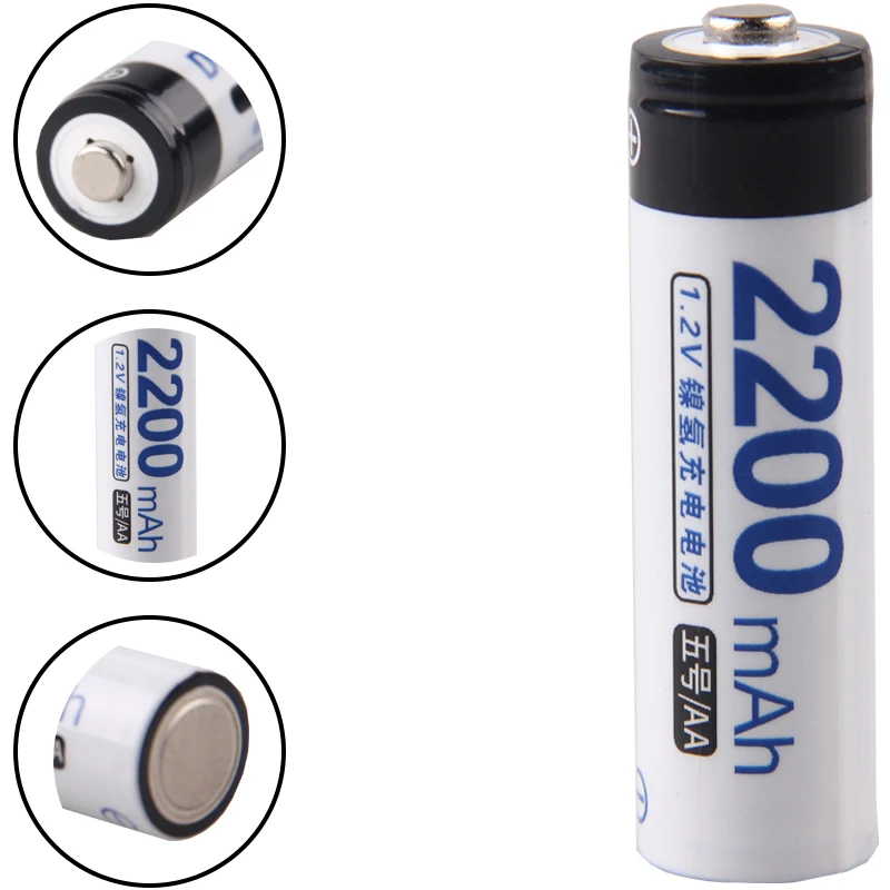 Самая низкая цена 32 шт АА батареи 1 2 v перезаряжаемые 2200 mAh nimh батарея для