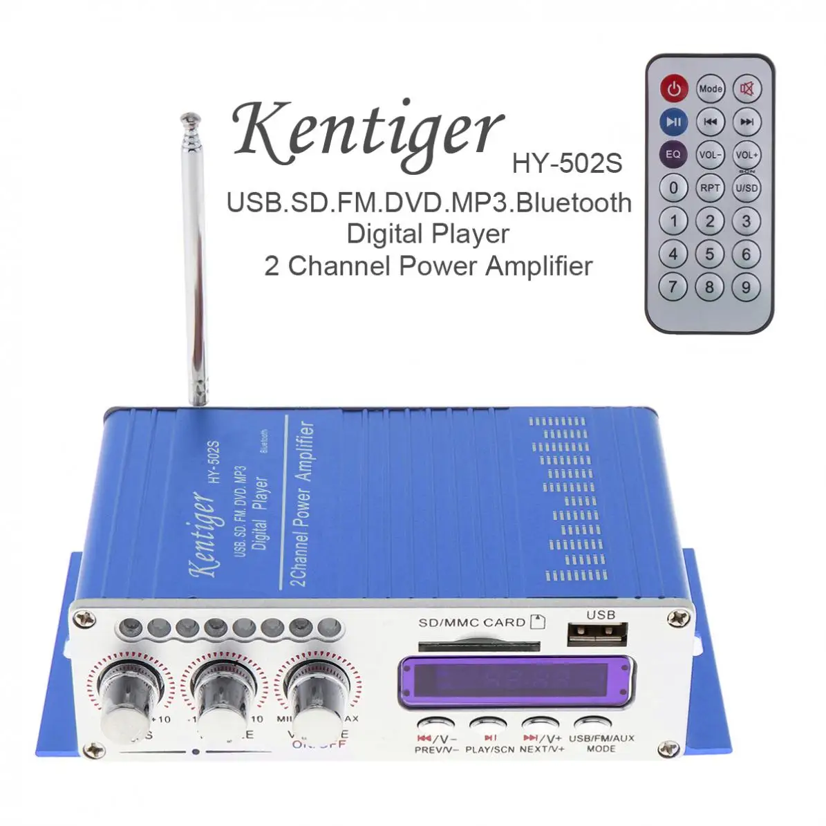 HY502S FM Audio MP3 Speaker Car Bluetooth Amplifier HiFi