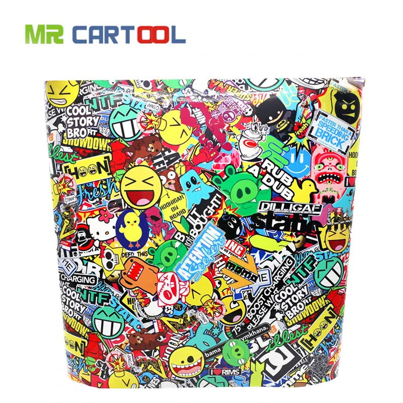 60" x 20" Bomb Vinyl Sticker on Car DIY Graffiti Sticker Bomb Wrap Car