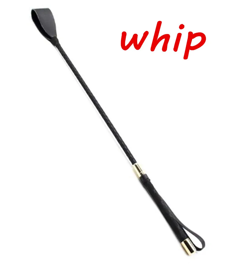 Hot Sale 60CM Leather Delicate Whips Fetish Horse Crop Whip Spanking