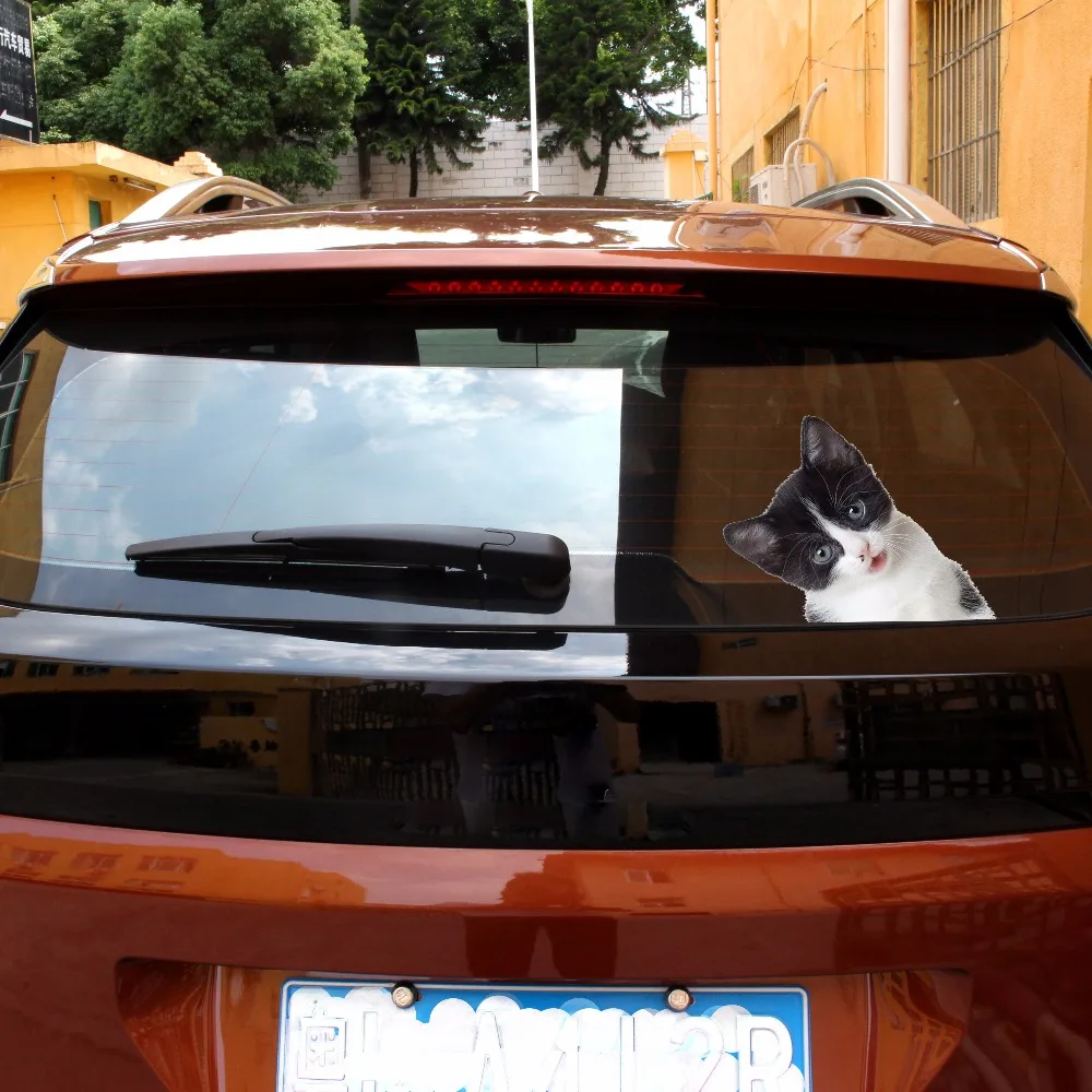 1 шт. Светоотражающая наклейка в виде кошки животного|car sticker|funny stickersstickers and decals |