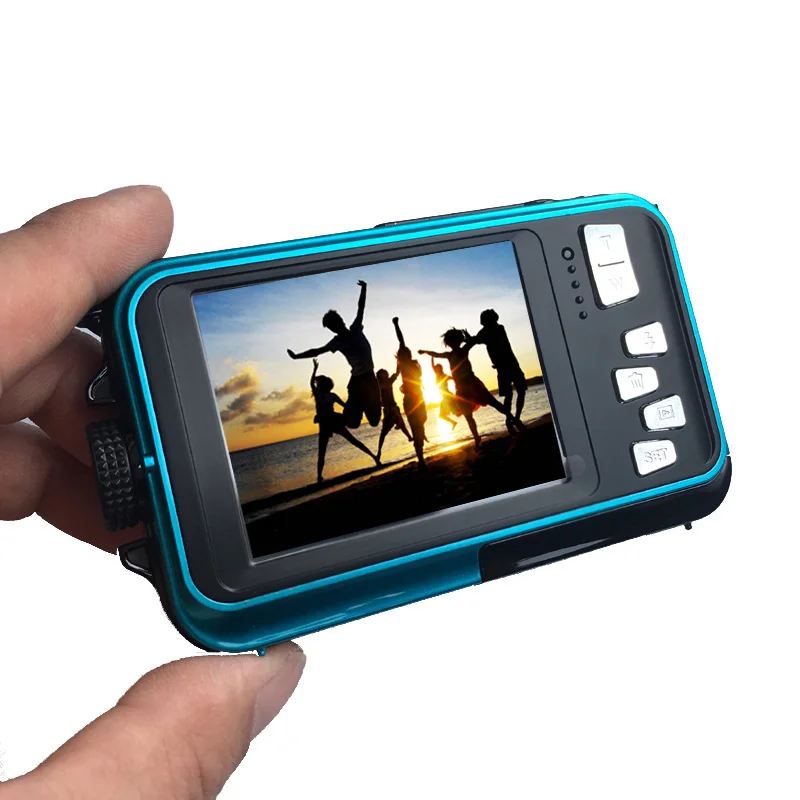 2 7 дюймовая TFT lcd Цифровая камера водонепроницаемая 24MP MAX 1080P двойной экран 16x