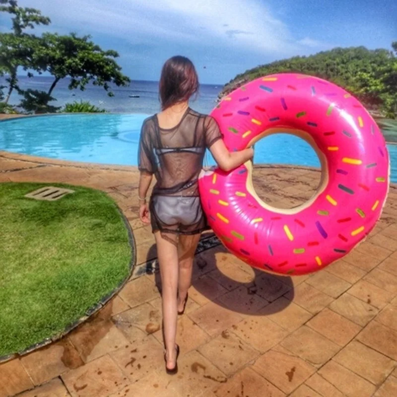 

90cm/120cm Sweet Circle Adult Super Large Pool Inflatable Life Buoy Swim Ring