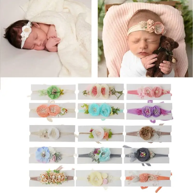 

Newborn Photography Props Baby Floral Hair Accessories Infant Shooting Headband Baby Boys Girls Photo Photography Shoots