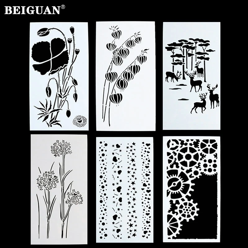 6pcs/set cake stencil bakery tool fondant mold crown king princess queen bakeware baking fondant cake stencil template mold