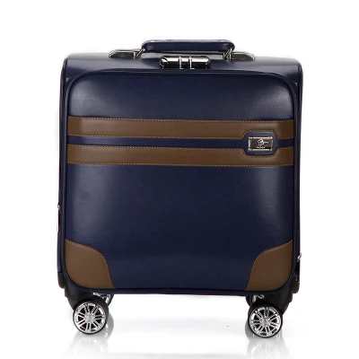 Ретро универсальный чехол на колесиках, водонепроницаемый чехол для костюма, 1" поперечный сечение, квадратный багаж, переносной багажник, светильник - Цвет: blue A