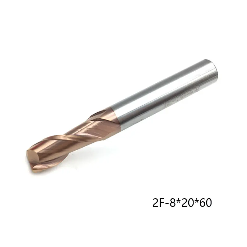 Фрезы Endmill 6 мм 8 мм 10 мм 12 мм 5 шт. HRC60 2flute твердого сплава спираль фрезы долбежные отрезной Торцевая инструмент Фрезы для чпу