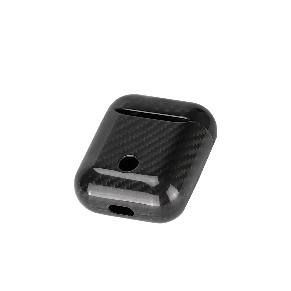 Премиум чехол для наушников из настоящего углеродного волокна для Apple AirPods чехол светодиодный Bluetooth беспроводной чехол для наушников AirPod чехол
