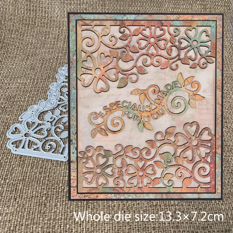 

New Design Craft Metal Cutting Dies flower frame greeting card Scrapbooking Album DIY Paper Card Craft Embossing Die Cuts