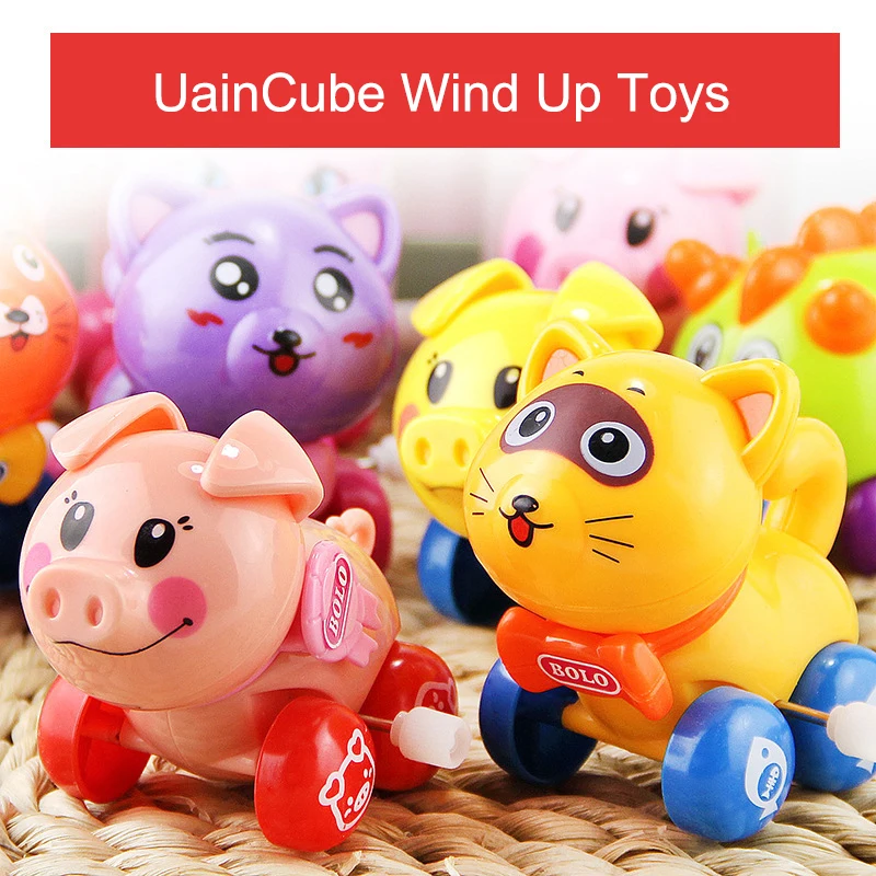 Uaincube мини заводные игрушки для детей классический Олово пластиковые милые