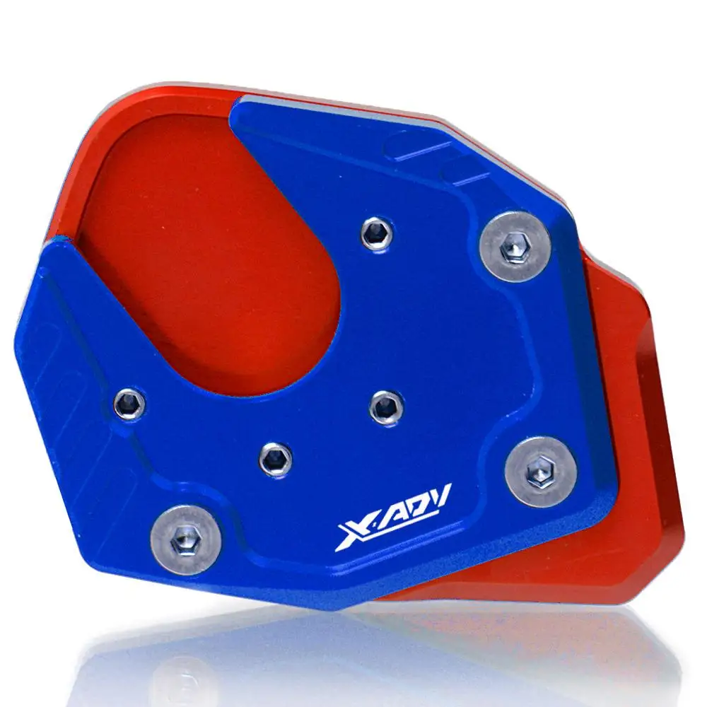 Аксессуары для мотоциклов HONDA X ADV X-ADV XADV 750 с ЧПУ боковая Подставка опорная пластина ножные колодки педали Подставки - Цвет: red blue