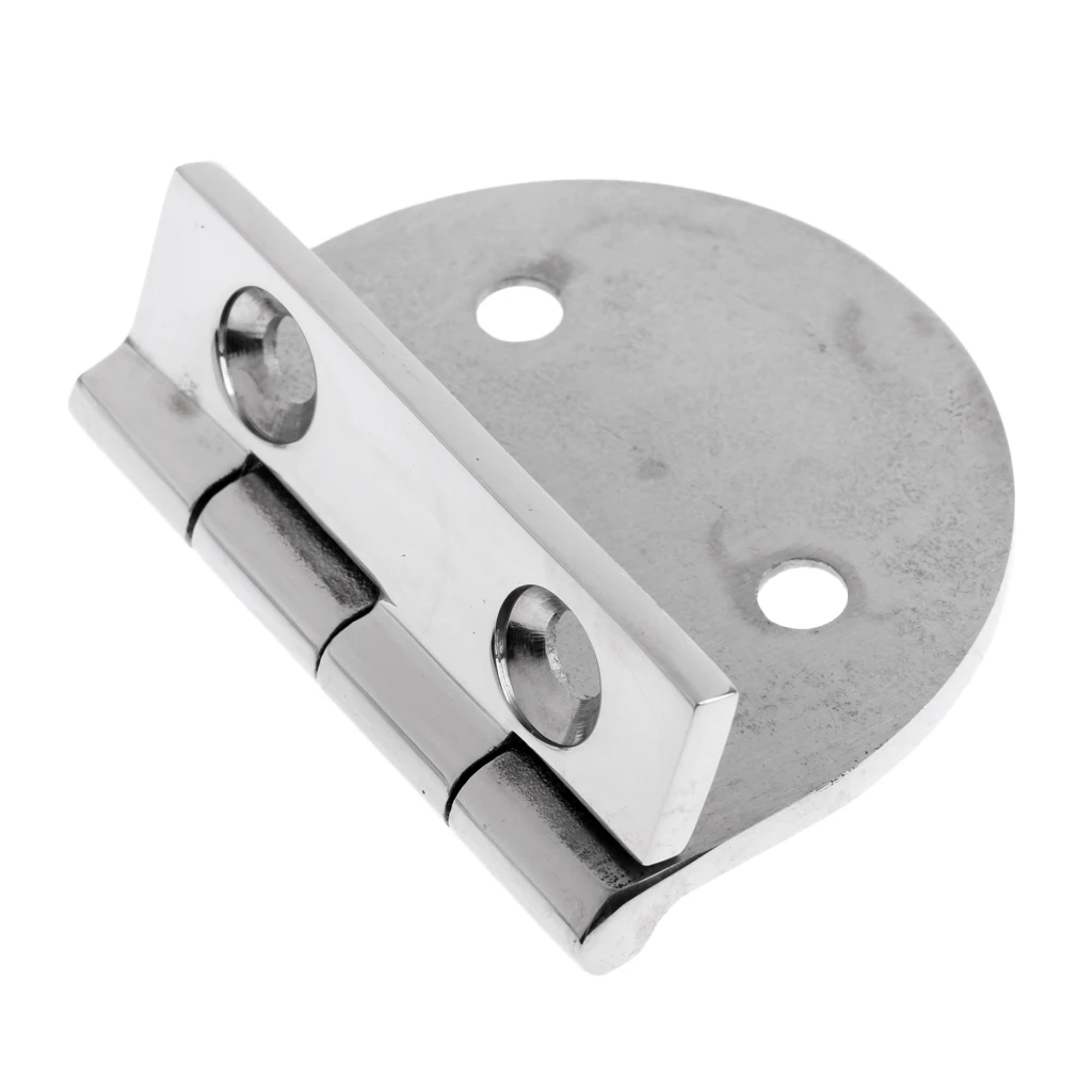 Durable Marine 316 Stainless Steel Flush Strap Hinge Door Hinge for Marine Fishing Boat Yacht RV Dinghy Home Desk Replacement
