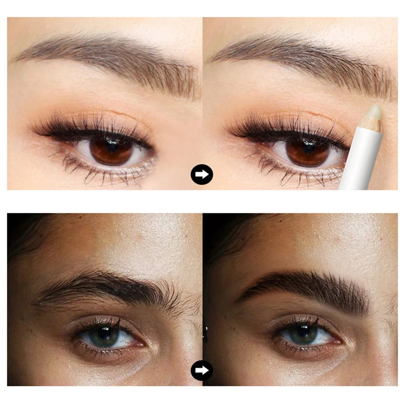 Offer Price for  1 Pcs Eyebrow Styling Pencil Waterproof Transparent Eyebrows Wax Pen with Sharpener KG66