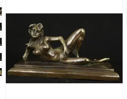 

Art Bronze home decoration Selling sexy Asian Copper Collectable Belle Figure Ornament Statue