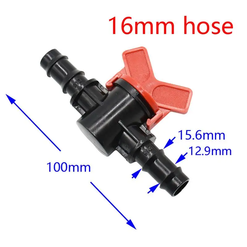 1/2 дюймовый для садового шланга орошённые клапаны 16 мм сад крана для полива и орошения водой клапан краны с бородкой и 2-полосная нажмите 1 шт