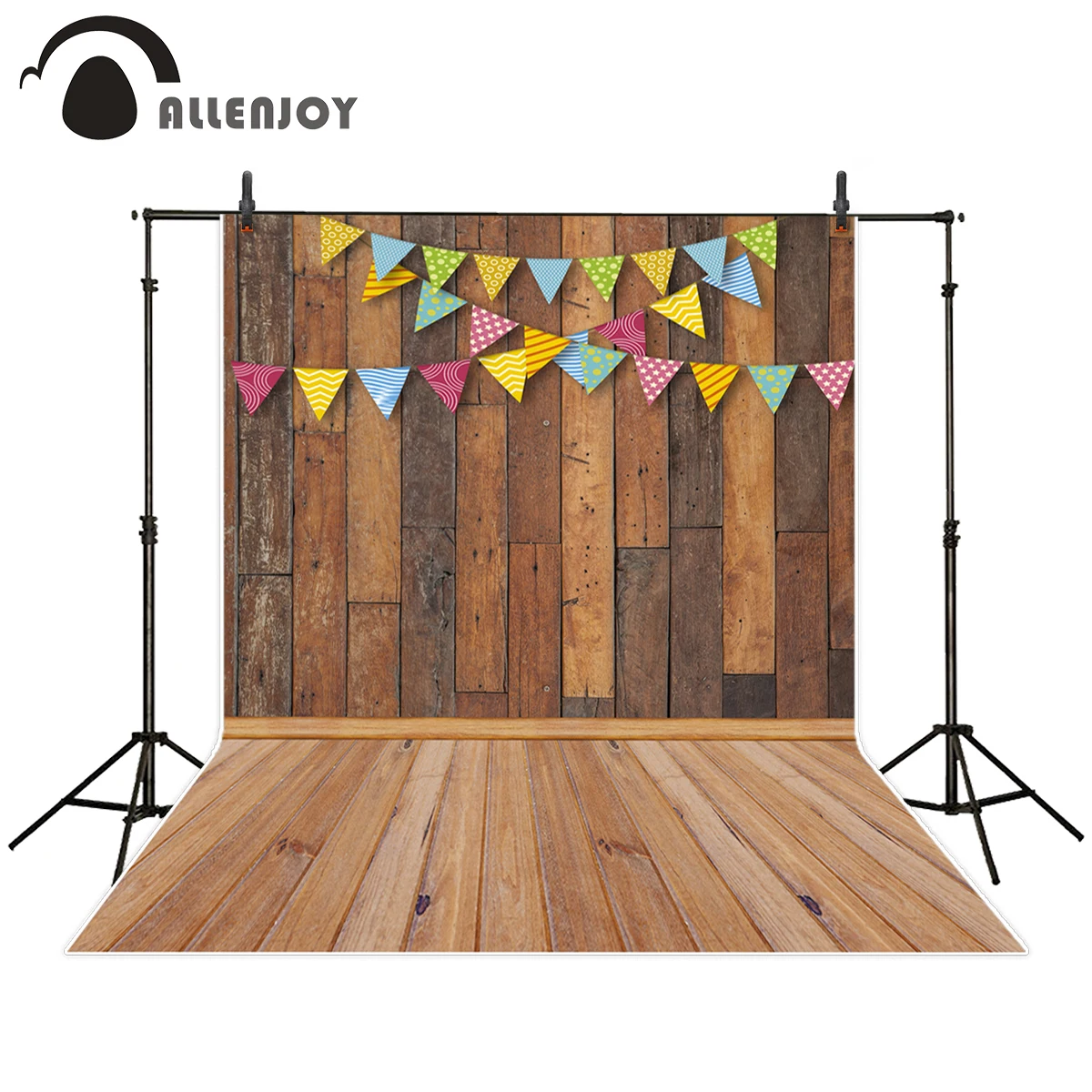 Allenjoy 3x5ft фон для фотостудии цветные флаги Новорожденный ребенок винтажный