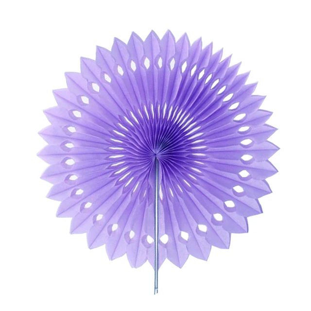 6 pcs 12"(30cm) Colorful Paper Fan Flower Folding For Wedding Scene