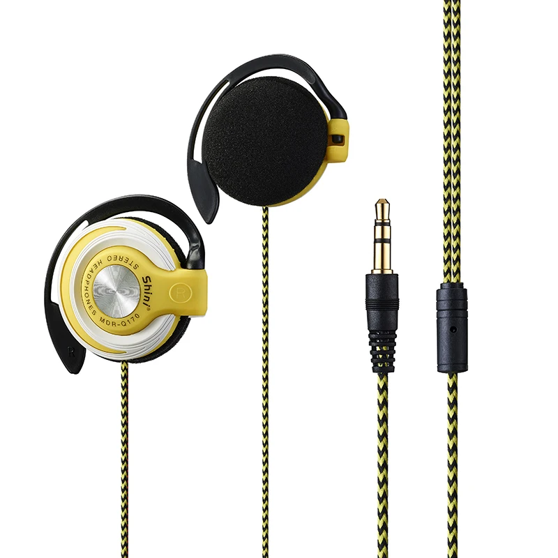 Наушники Shini Q170 гарнитура 3 5 мм спортивные наушники с заушником для mp3-плеера xiaomi