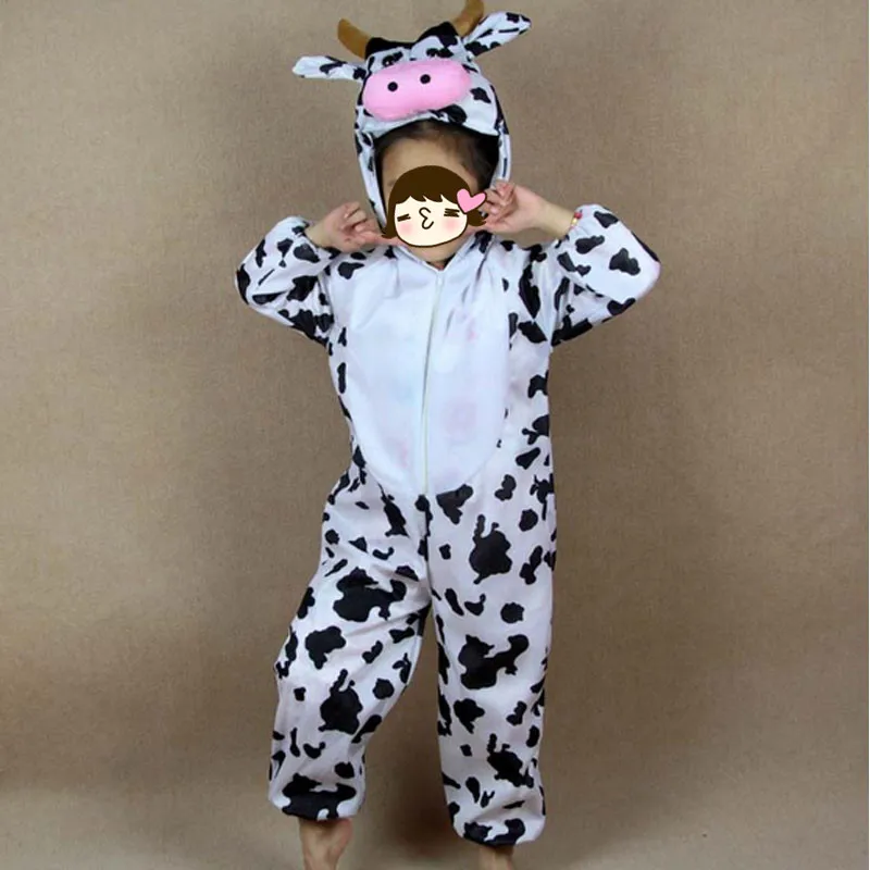 Kids Milk Cow Cosplay Clothing Jumpsuits Boy Girls Cartoon Animal Carnival halloween costume for kids Christmas Kids Milk Cow Cosplay Clothing Jumpsuits Boy Girls Cartoon Animal Carnival halloween costume for kids Christmas