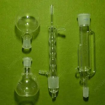 

150ml Soxhlet Extractor,the Flask 19/26 Joint,and with Two Flasks