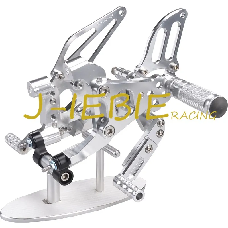 

CNC Racing Rearset Регулируемые задние комплекты подножки подходят для Ducati 899 959 1199 1299 Panigale 2012 2013 2014 2015 2016 серебро