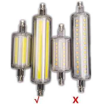 

free shipping Dimmable j78 r7s 30W 78mm led light bulbs j118 r7s led cob 50W 118mm lamp bulb AC220-240V Replace Halogen lamp