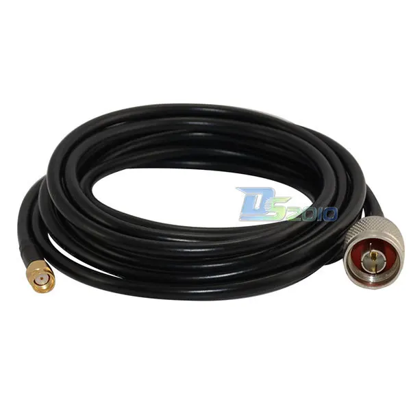 Высокое качество 3 м 10 футов N штекер RP-SMA штекер мужской коаксиальный косичка соединительный кабель LMR195