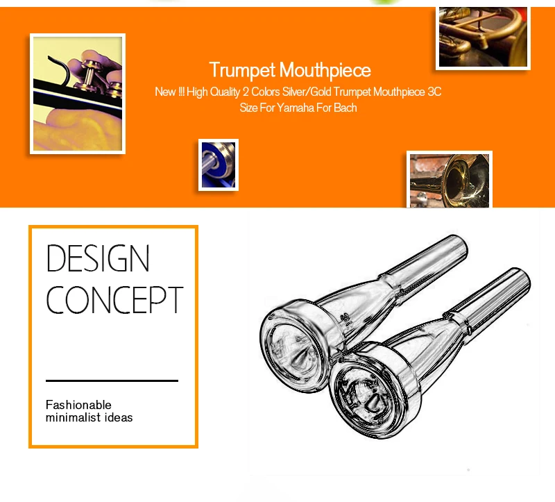 Zebra 3C труба мундштук Серебряный Meg 3C размер металлическая труба мундштук для Yamaha или bach conn и Королевская труба C Труба