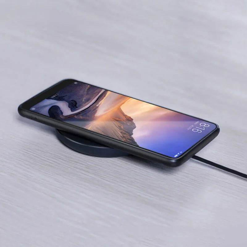 Оригинальное Беспроводное зарядное устройство Xiaomi Qi Smart Quick Charge быстрое 7 5 Вт для