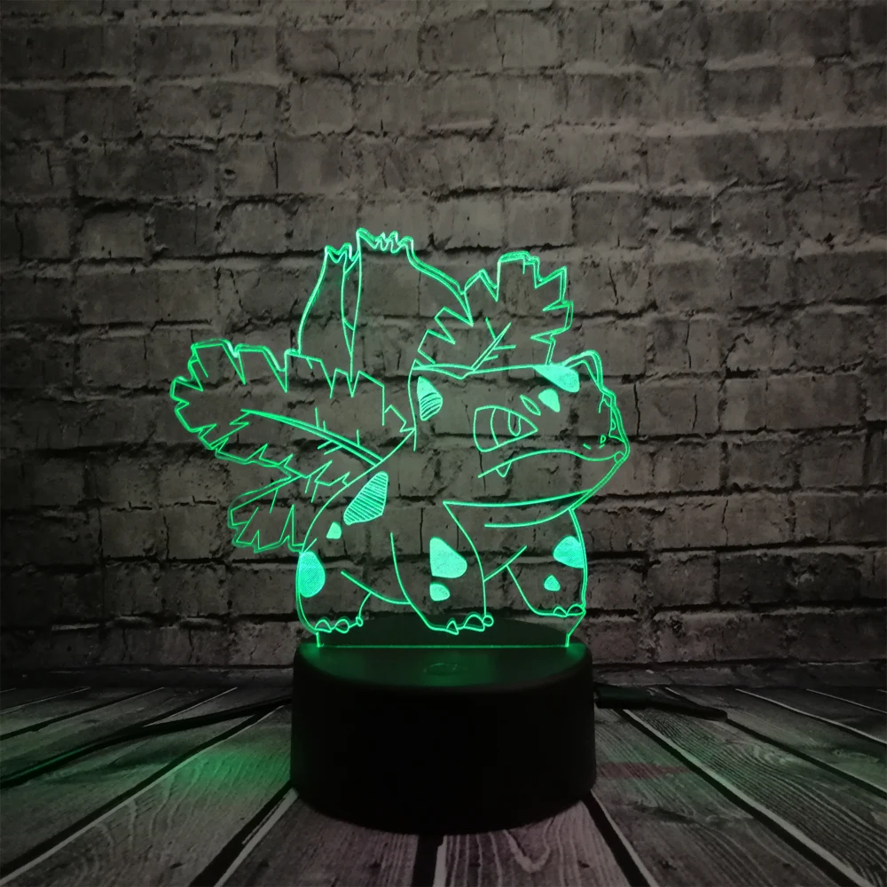  Pokemon Go Action Figure 3D RGB Lamp Pikachu Eevee Turtle Bird Fire Dragon Pokeball Ball Bulbasaur  - 32824780920