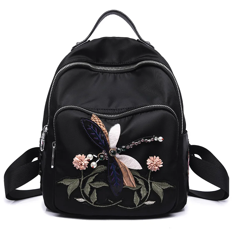 Women backpack Quality Waterproof Nylon School Backpacks for Teenage