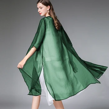 

chiffon open stitch plus size 2019 women white solid color half sleeve red fashion beach summer trenches open stitches female