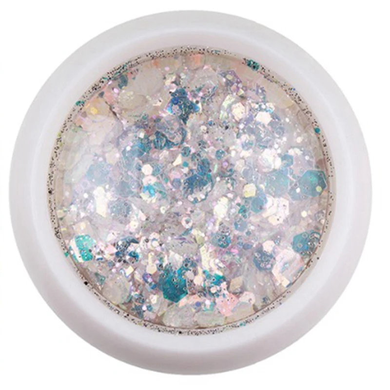 

Monja Nail Art 3D Hybrid Sequins Uv Gel Polish Shiny Dust Diy Charm Glitter Onion Manicure Decoration