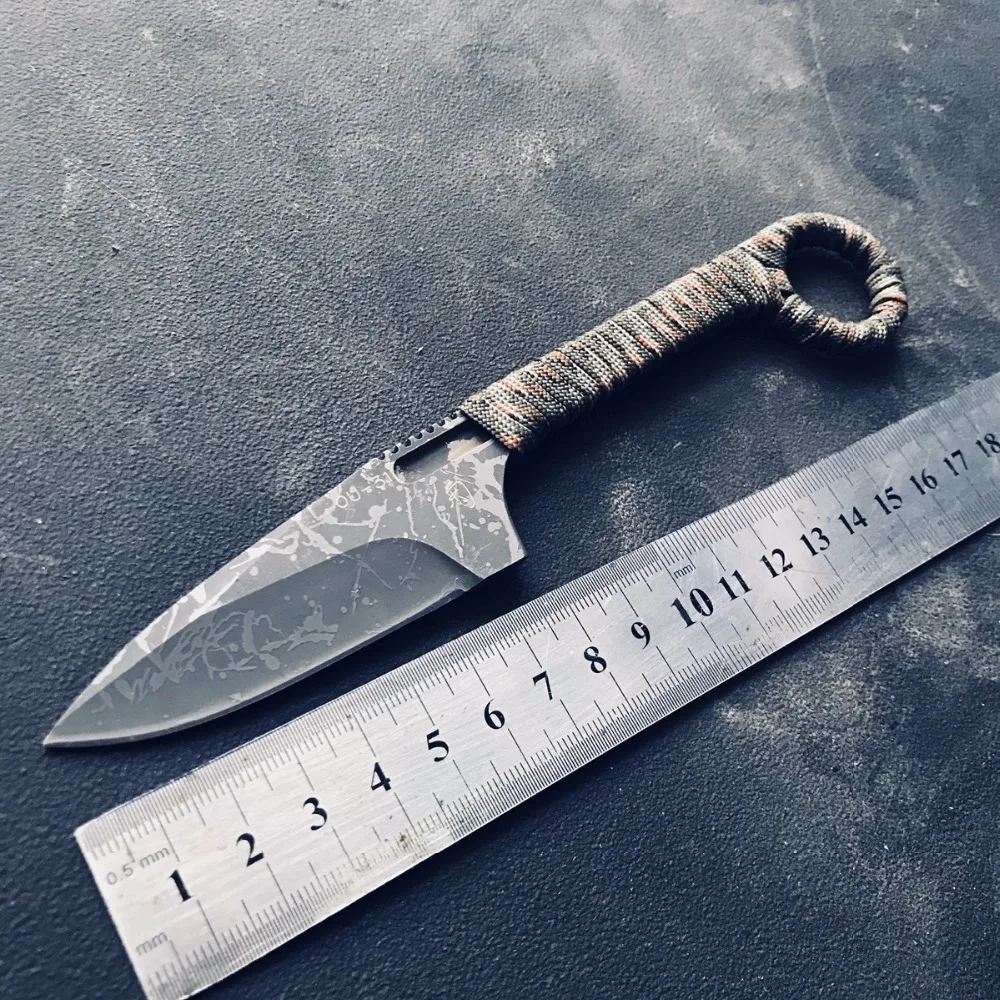 Нож harpoon острый ручной работы Тактический карманный нож 7Cr17MoV лезвие для