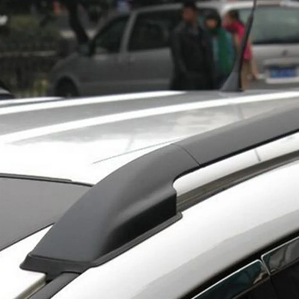 سقف لتويوتا rav4 rav 4 2009 2010 2011 2012 ناقلات الأمتعة سقف رف الأمتعة سقف سبائك الألومنيوم أسود حامل 2 قطع