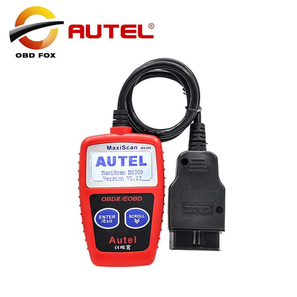 Диагностический сканер MaxiScan MS309 OBD2 OBDII EOBD считыватель кодов автомобиля тестер