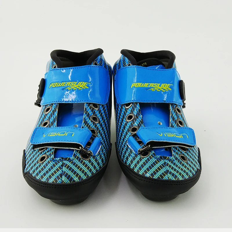 الكبار الاطفال الأسطوانة تزلج 2018 المهنية سرعة التزلج على الجليد الأزرق الأصفر الوردي الأحذية مضمنة التزلج تزلج ألياف الكربون حذاء