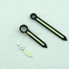 Черные часы руки соответствовать часы Parnis fit 44mm 6497,6498 st36 механизм мужские часы