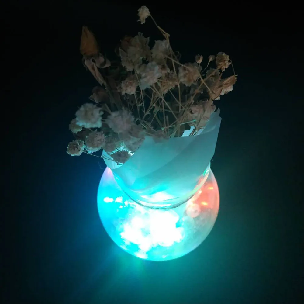 50 шт./лот, круглая Светодиодная лампа-шар, светильник-шар для бумажных фонарей, латексных шариков, светильник, украшение для свадебной вечеринки
