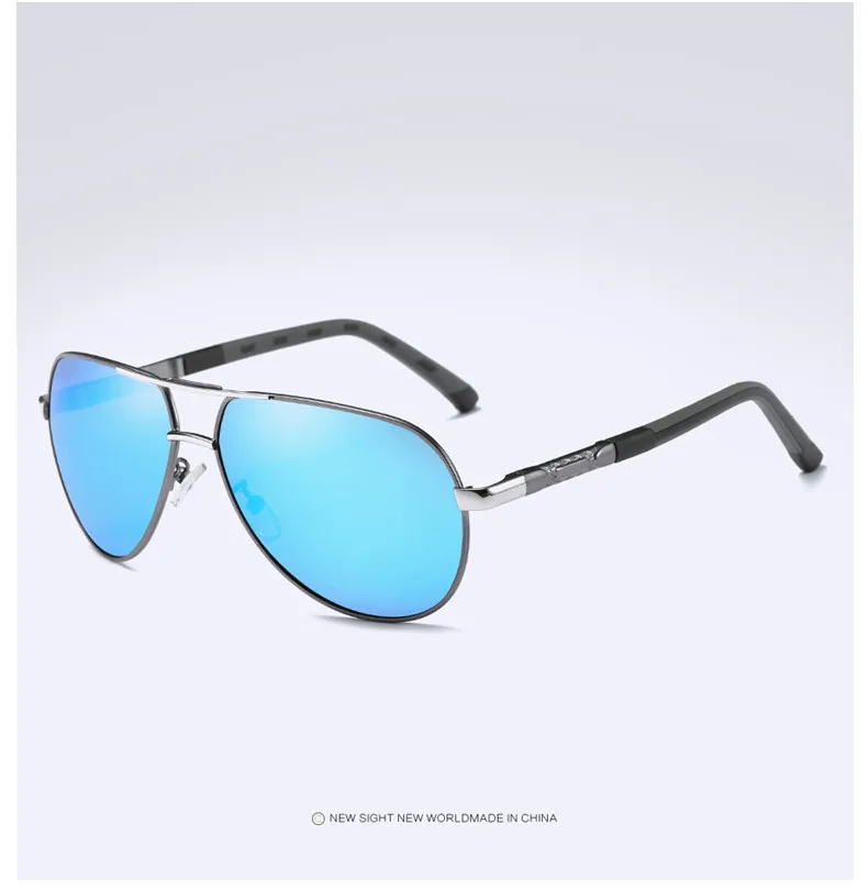 Фирменный дизайн, алюминиевые поляризованные солнцезащитные очки 150 мм, большие размеры, мужские крутые солнцезащитные очки, покрытие линз, большие очки для вождения, для мужчин/женщин - Цвет линз: blue