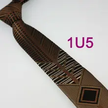 Yibei Coachella Галстуки Поступление сезона г. Для мужчин коричневый Галстук Тощий Геометрическая сетка в полоску Средства ухода за кожей Шеи Галстуки Тонкий 6 см Средства ухода за кожей Шеи Галстук Узкий gravata